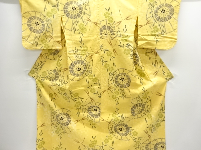 JAPANESE KIMONO / KANSAI-STYLE BANGASA / DRAGONFLY PATTERN YUKATA